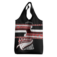 New Zealand Christmas Grocery Bag Funny Santa Claus Haka Dance with Tukutuku