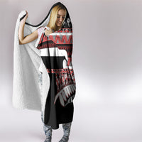 New Zealand Christmas Hooded Blanket Funny Santa Claus Haka Dance with Tukutuku