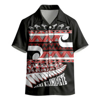 New Zealand Christmas Kid Hawaiian Shirt Funny Santa Claus Haka Dance with Tukutuku