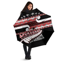 New Zealand Christmas Umbrella Funny Santa Claus Haka Dance with Tukutuku
