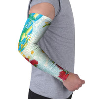 Japanese and Hawaiian Culture Fusion Arm Sleeves Irezumi with Turtles and Lei Kakau Pattern Fresh Vibe LT03 - Polynesian Pride
