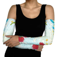 Japanese and Hawaiian Culture Fusion Arm Sleeves Irezumi with Turtles and Lei Kakau Pattern Fresh Vibe LT03 - Polynesian Pride