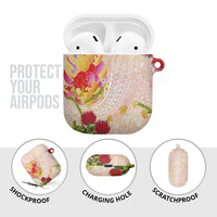 Japanese and Hawaiian Culture Fusion AirPods Case Irezumi with Turtles and Lei Kakau Pattern Sunset Vibe LT03 - Polynesian Pride