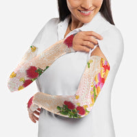 Japanese and Hawaiian Culture Fusion Arm Sleeves Irezumi with Turtles and Lei Kakau Pattern Sunset Vibe LT03 - Polynesian Pride