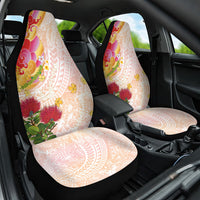 Japanese and Hawaiian Culture Fusion Car Seat Cover Irezumi with Turtles and Lei Kakau Pattern Sunset Vibe LT03 One Size Multicolor - Polynesian Pride