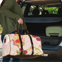 Japanese and Hawaiian Culture Fusion Travel Bag Irezumi with Turtles and Lei Kakau Pattern Sunset Vibe LT03 - Polynesian Pride
