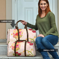 Japanese and Hawaiian Culture Fusion Travel Bag Irezumi with Turtles and Lei Kakau Pattern Sunset Vibe LT03 - Polynesian Pride