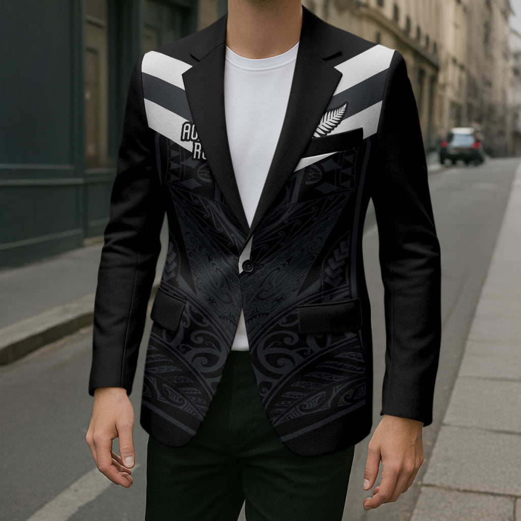 Aotearoa Rugby Custom Blazer Maori Tribal Motifs Stripes-Sporty Style LT03 - Polynesian Pride