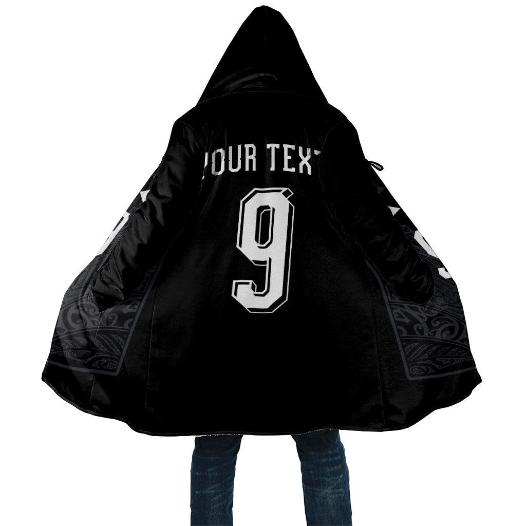 Aotearoa Rugby Custom Cloak Maori Tribal Motifs Stripes-Sporty Style LT03 Unisex Black - Polynesian Pride