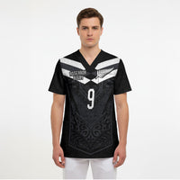 Aotearoa Rugby Custom Scrub Top Maori Tribal Motifs Stripes-Sporty Style LT03 - Polynesian Pride
