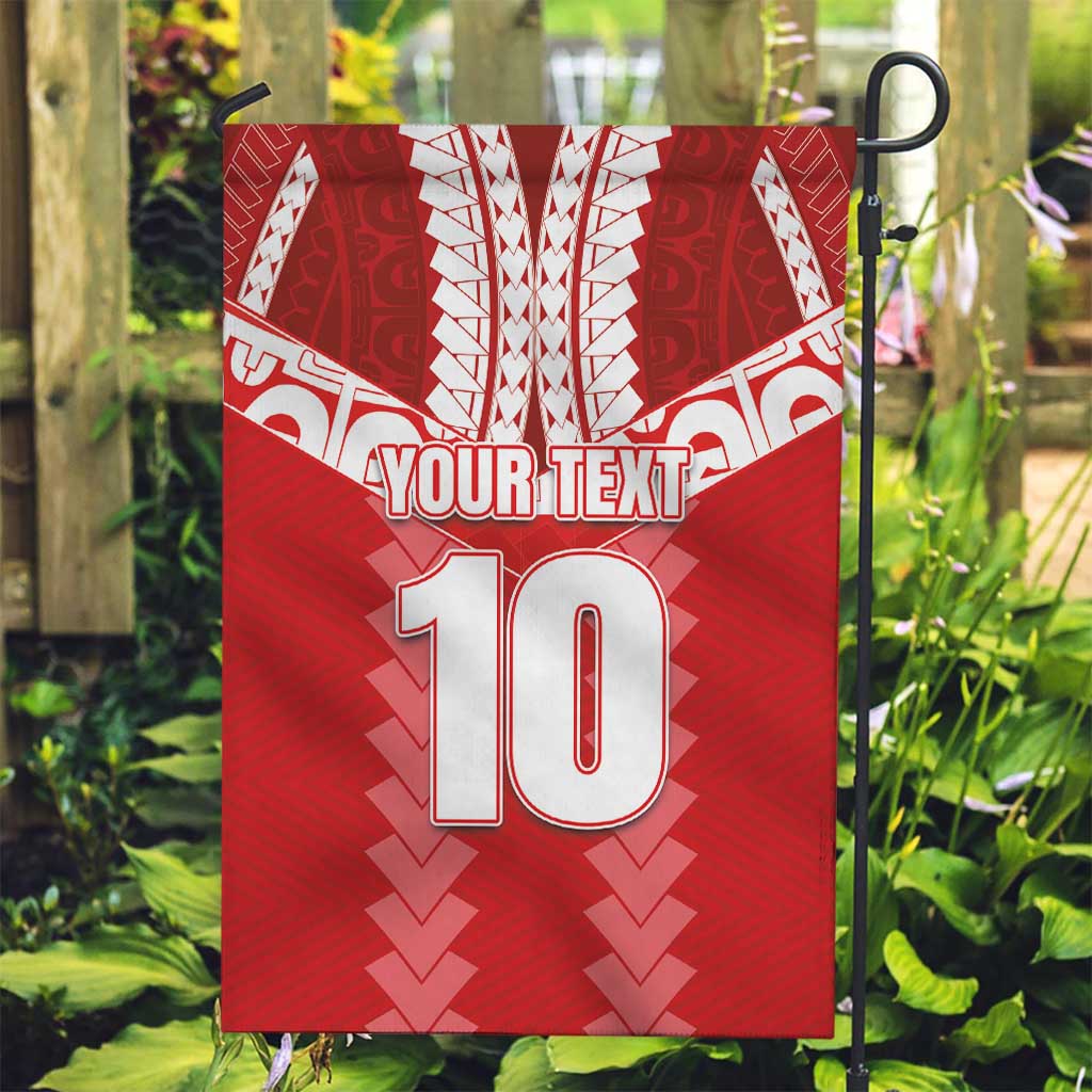 Custom Tahiti Football Polynesian Pattern Garden Flag