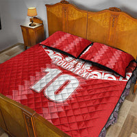 Custom Tahiti Football Polynesian Pattern Quilt Bed Set
