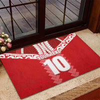 Custom Tahiti Football Polynesian Pattern Rubber Doormat