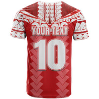 Custom Tahiti Football Polynesian Pattern T Shirt