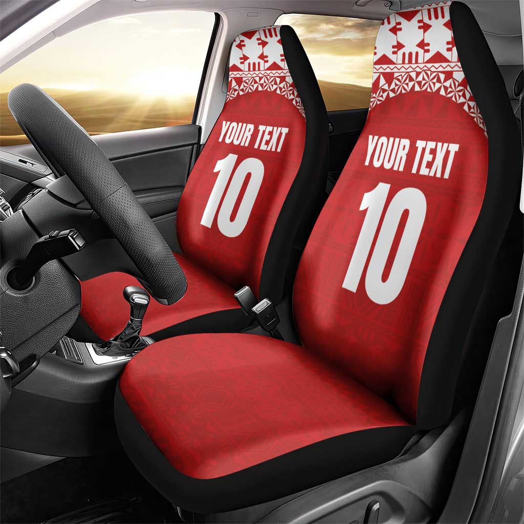 Custom Tonga Football Ngatu Tribal Tattoo Car Seat Cover LT03 - Polynesian Pride