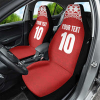 Custom Tonga Football Ngatu Tribal Tattoo Car Seat Cover LT03 - Polynesian Pride