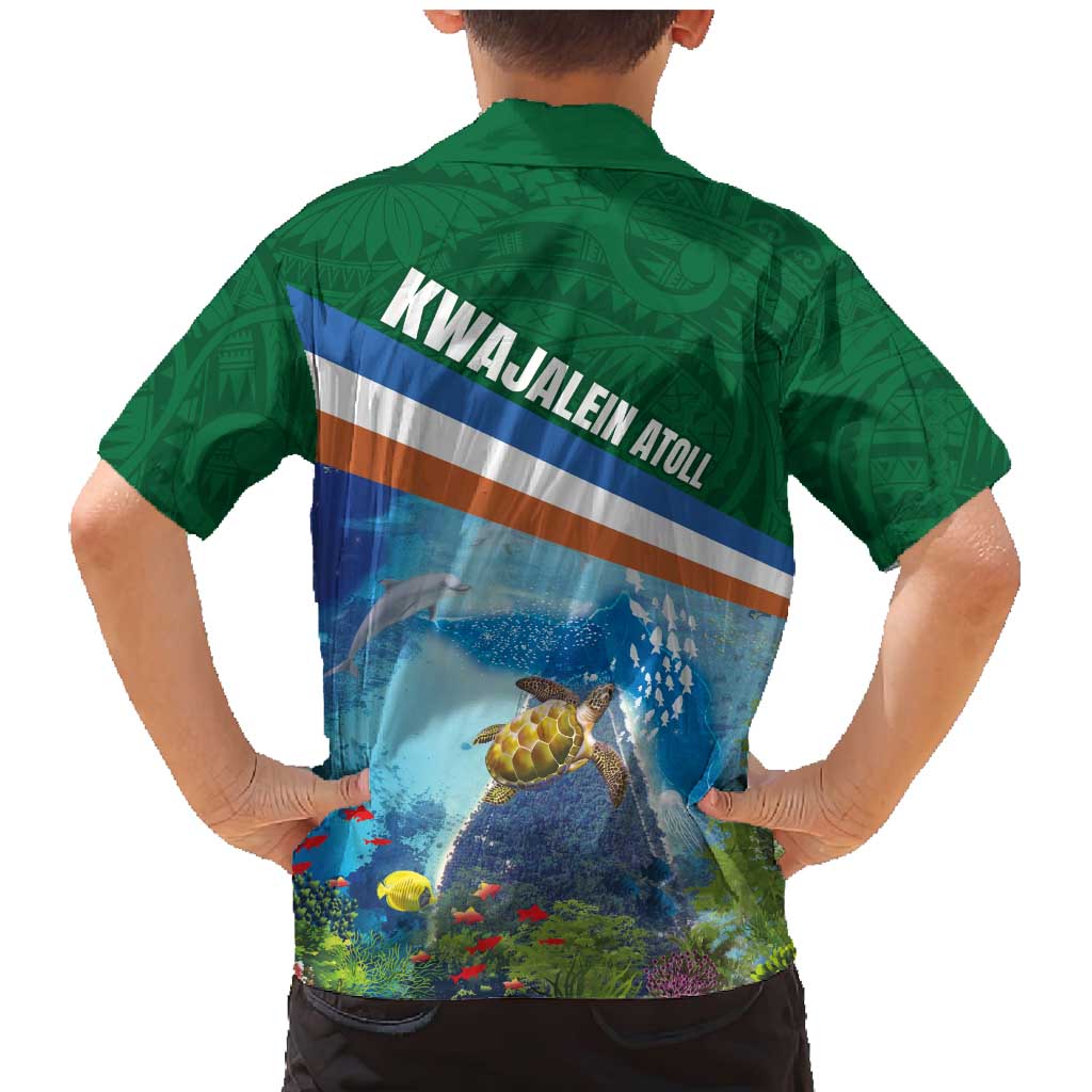 Marshall Islands Kwajalein Atoll Family Matching Mermaid Dress and Hawaiian Shirt Polynesian Pattern and Undersea Animals LT03 - Polynesian Pride