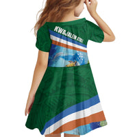 Marshall Islands Kwajalein Atoll Family Matching Off Shoulder Short Dress and Hawaiian Shirt Polynesian Pattern and Undersea Animals LT03 - Polynesian Pride