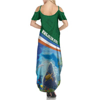 Marshall Islands Kwajalein Atoll Family Matching Summer Maxi Dress and Hawaiian Shirt Polynesian Pattern and Undersea Animals LT03 - Polynesian Pride
