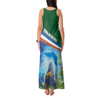 Marshall Islands Kwajalein Atoll Tank Maxi Dress Polynesian Pattern and Undersea Animals LT03 - Polynesian Pride