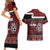 New Zealand Culture Couples Matching Short Sleeve Bodycon Dress and Hawaiian Shirt Kia Ora Aotearoa Moko Tattoo Mask with Waka and Maori Art Pattern
