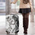 New Zealand Gecko Maori Art Tattoo Luggage Cover White Color