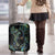 New Zealand Gecko Maori Art Tattoo Luggage Cover Silver Fern and Paua Shell Mode