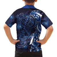 New Zealand Gecko Maori Art Tattoo Family Matching Summer Maxi Dress and Hawaiian Shirt Matariki Mode LT03 - Polynesian Pride