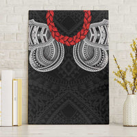 Samoan Traditional Art Tattoos Canvas Wall Art Tatau Tribal Motifs with Ula Fala Black LT03 Without Frame Black - Polynesian Pride
