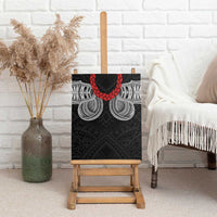 Samoan Traditional Art Tattoos Canvas Wall Art Tatau Tribal Motifs with Ula Fala Black LT03 - Polynesian Pride