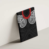 Samoan Traditional Art Tattoos Canvas Wall Art Tatau Tribal Motifs with Ula Fala Black LT03 - Polynesian Pride
