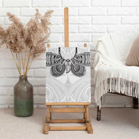 Samoan Traditional Art Tattoos Canvas Wall Art Tatau Tribal Motifs with Ula Nifo White - Polynesian Pride