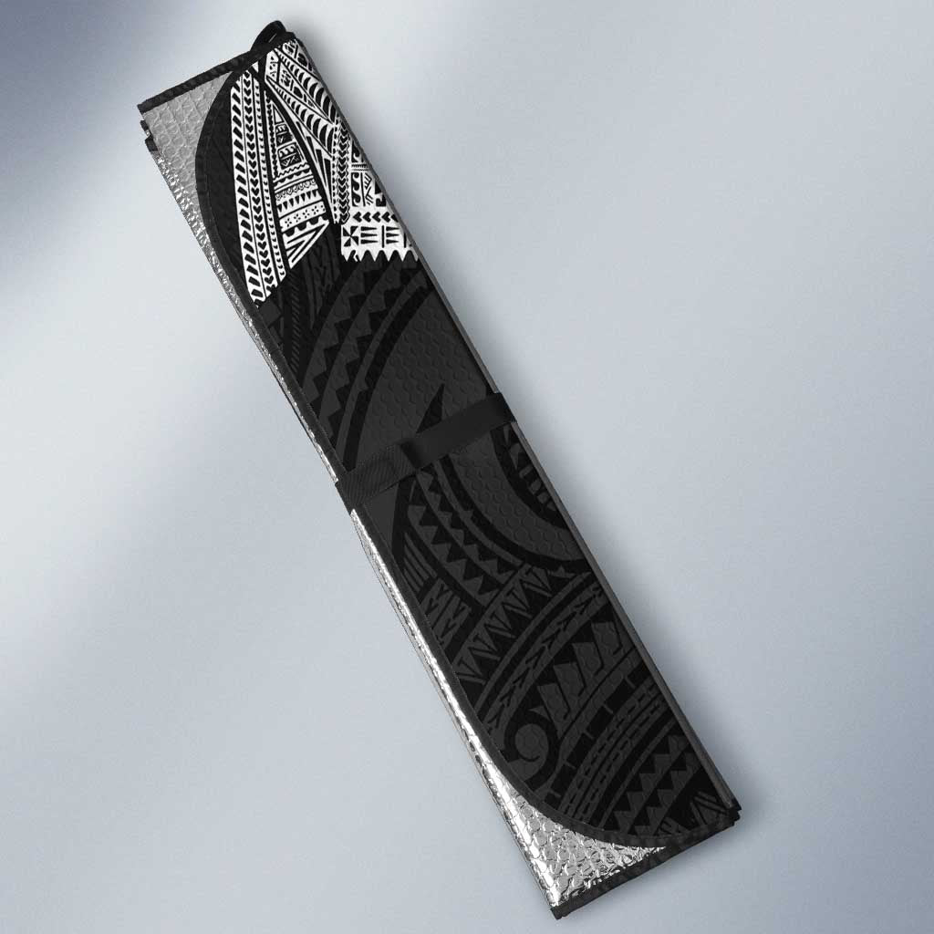 Samoan Traditional Art Tattoos Auto Sun Shade Tatau Roman Reigns Black Color - Polynesian Pride