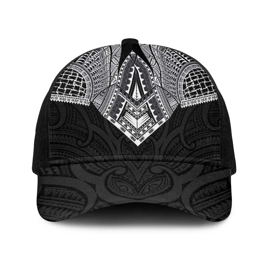 Samoan Traditional Art Tattoos Baseball Net Cap Tatau Roman Reigns Black Color - Polynesian Pride