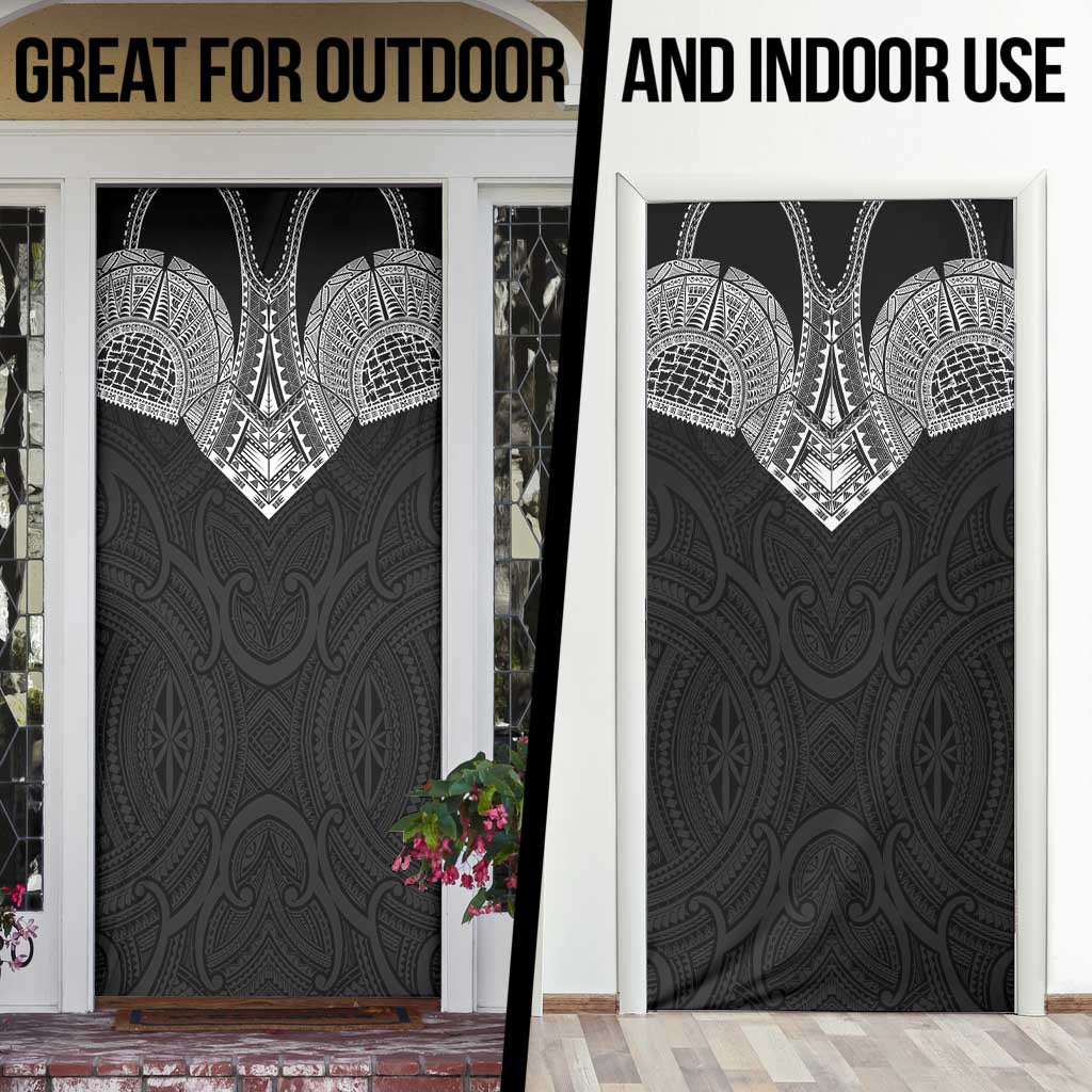 Samoan Traditional Art Tattoos Door Cover Tatau Roman Reigns Black Color LT03 - Polynesian Pride