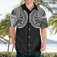 Samoan Traditional Art Tattoos Hawaiian Shirt Tatau Roman Reigns Black Color - Polynesian Pride
