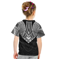 Samoan Traditional Art Tattoos Kid T Shirt Tatau Roman Reigns Black Color - Polynesian Pride