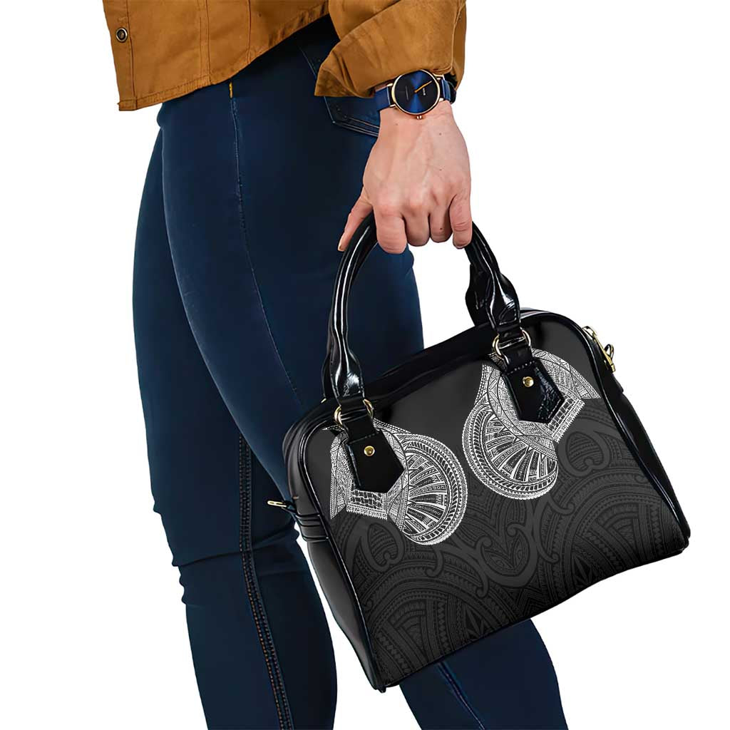Samoan Traditional Art Tattoos Shoulder Handbag Tatau Roman Reigns Black Color - Polynesian Pride