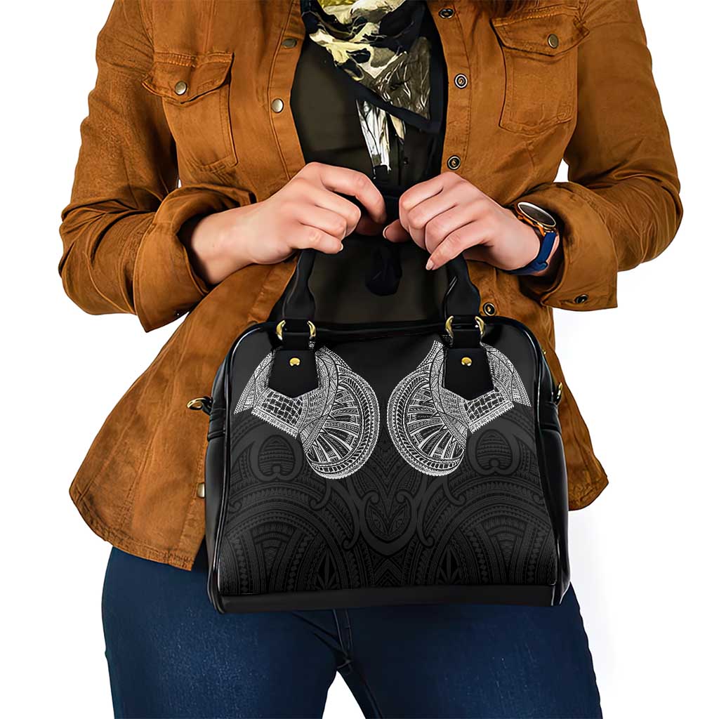Samoan Traditional Art Tattoos Shoulder Handbag Tatau Roman Reigns Black Color - Polynesian Pride