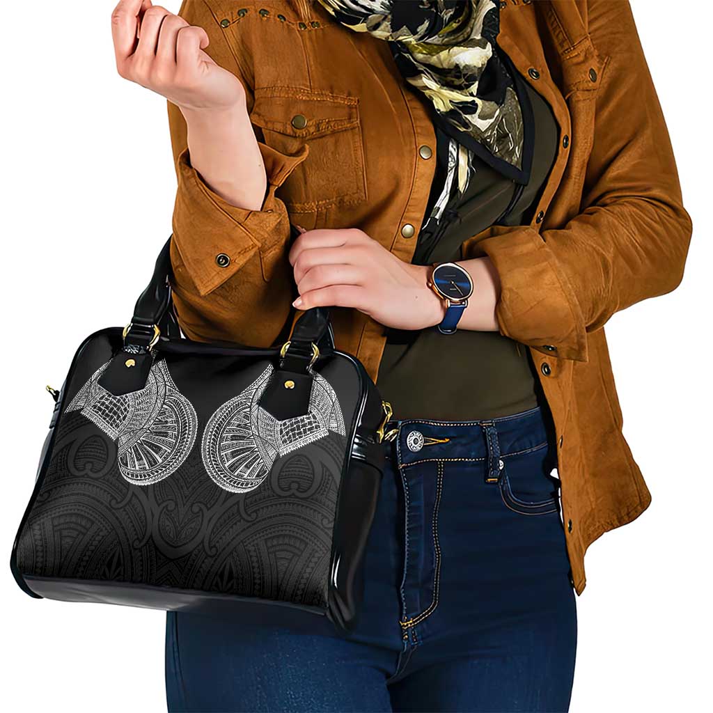 Samoan Traditional Art Tattoos Shoulder Handbag Tatau Roman Reigns Black Color - Polynesian Pride