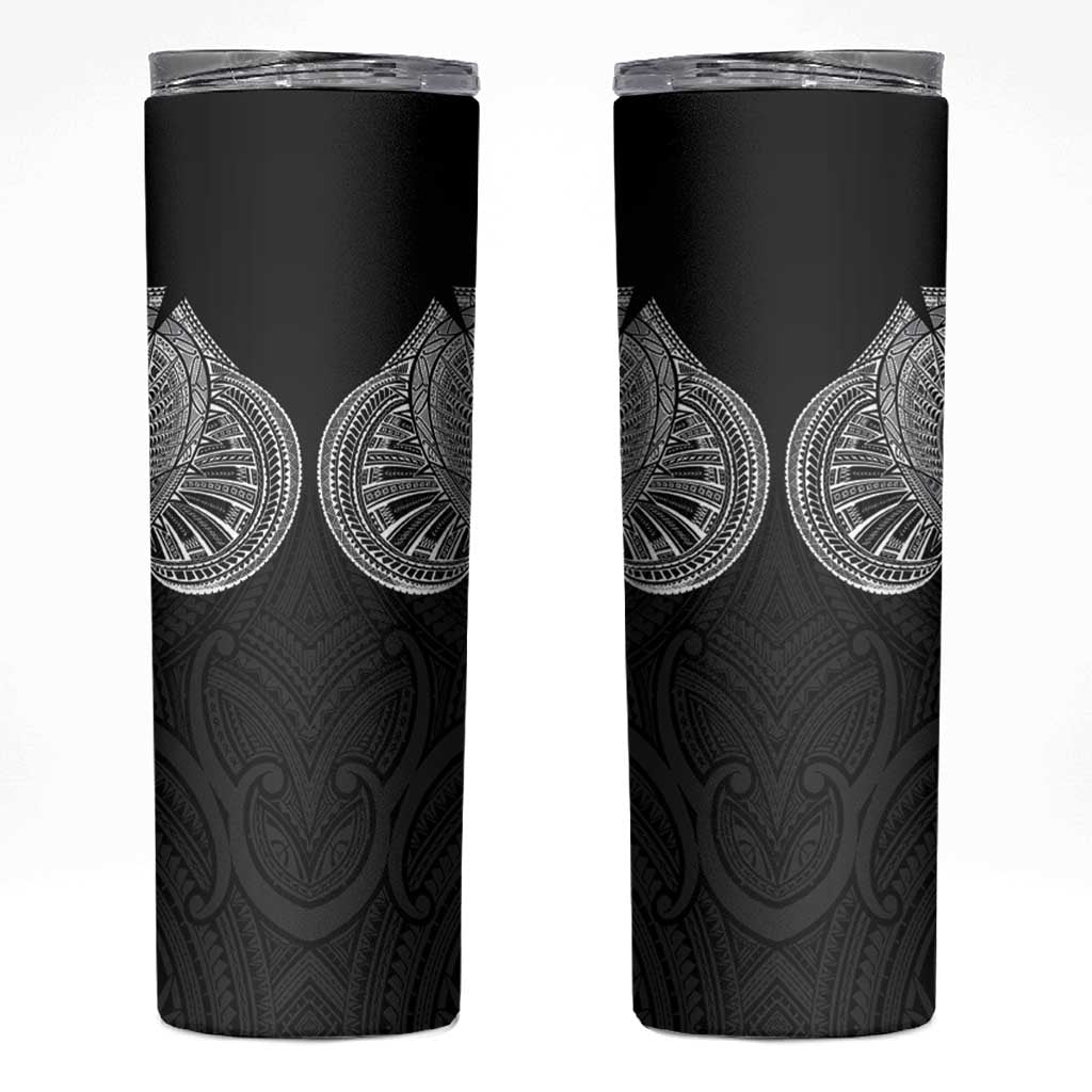 Samoan Traditional Art Tattoos Skinny Tumbler Tatau Roman Reigns Black Color LT03 Black - Polynesian Pride