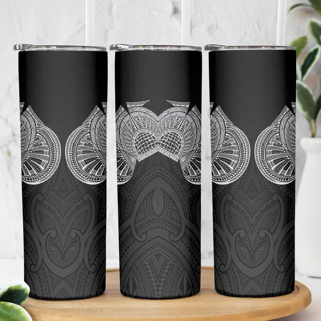 Samoan Traditional Art Tattoos Skinny Tumbler Tatau Roman Reigns Black Color LT03 - Polynesian Pride