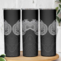 Samoan Traditional Art Tattoos Skinny Tumbler Tatau Roman Reigns Black Color LT03 - Polynesian Pride