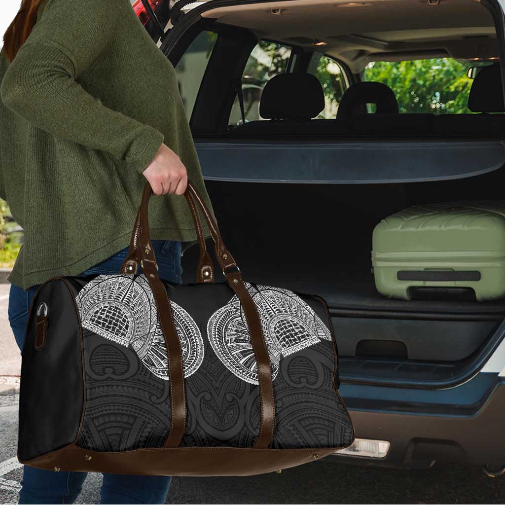 Samoan Traditional Art Tattoos Travel Bag Tatau Roman Reigns Black Color - Polynesian Pride