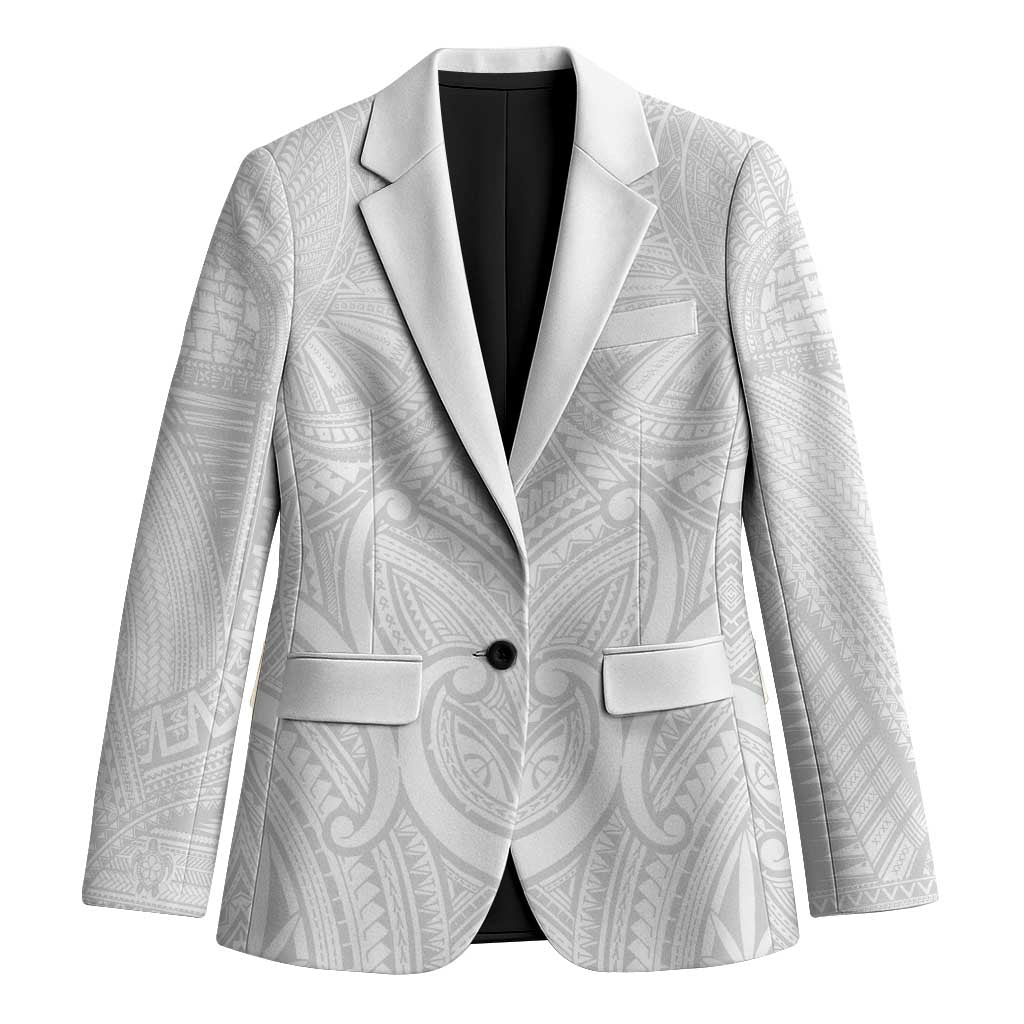 Samoan Traditional Art Tattoos Blazer Tatau Roman Reigns White Color - Polynesian Pride