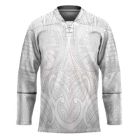 Samoan Traditional Art Tattoos Hockey Jersey Tatau Roman Reigns White Color - Polynesian Pride