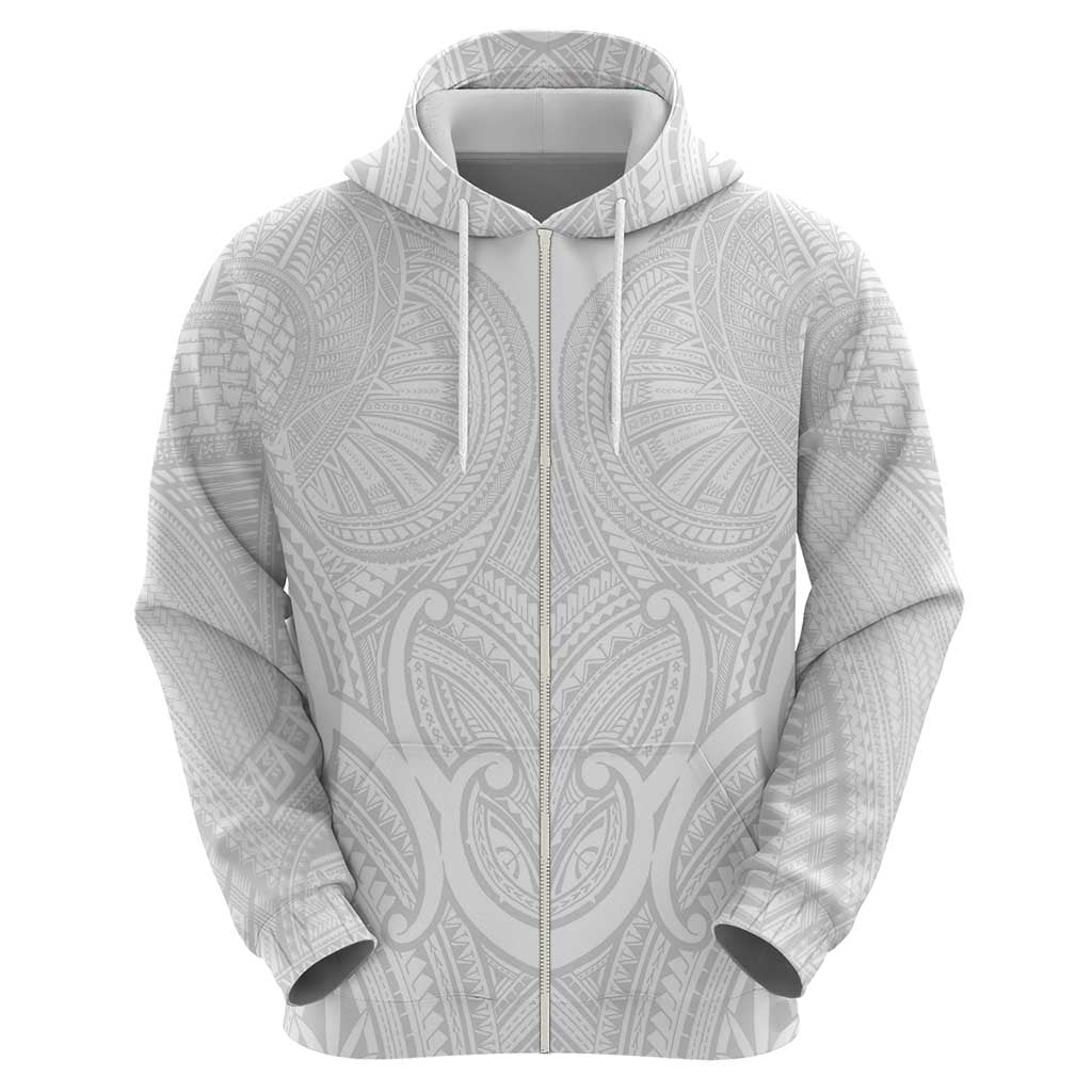 Samoan Traditional Art Tattoos Hoodie Tatau Roman Reigns White Color - Polynesian Pride