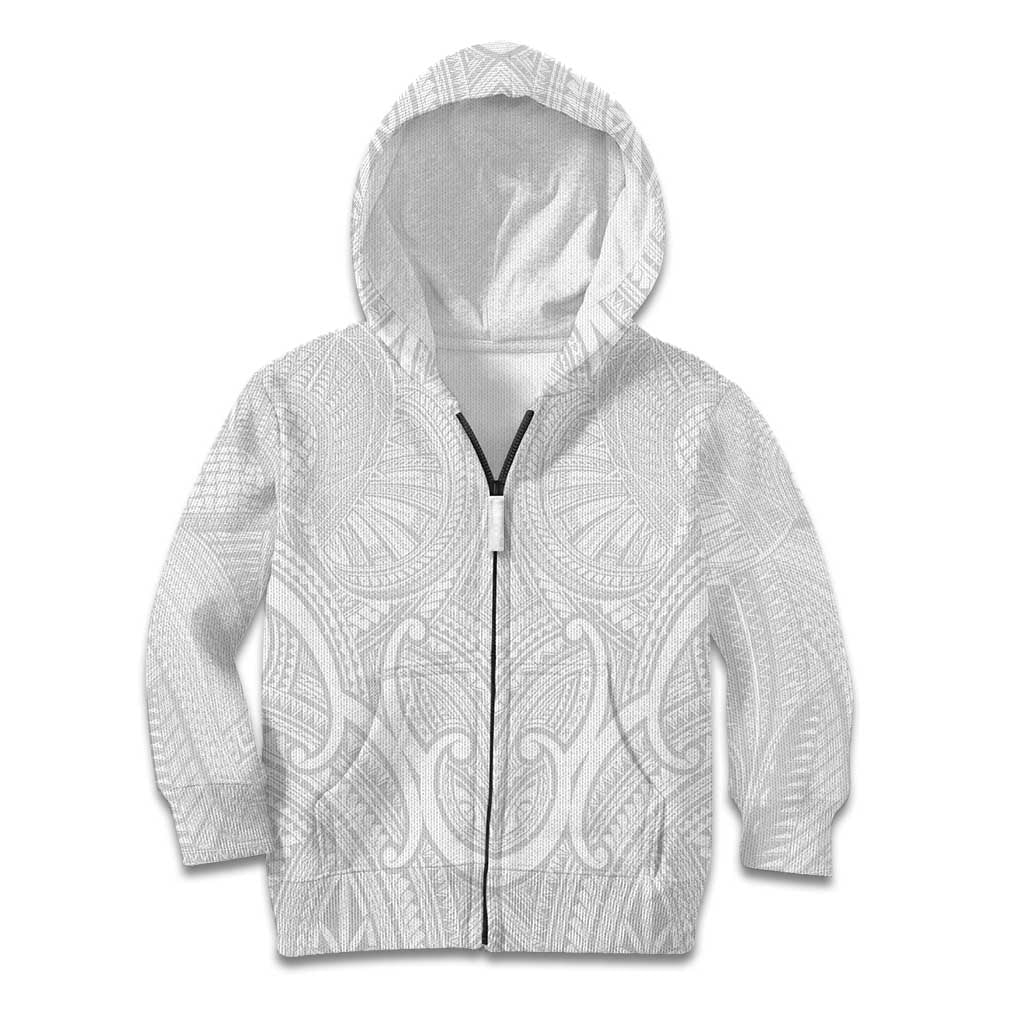 Samoan Traditional Art Tattoos Kid Hoodie Tatau Roman Reigns White Color - Polynesian Pride