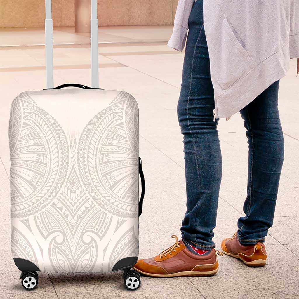 Samoan Traditional Art Tattoos Luggage Cover Tatau Roman Reigns White Color - Polynesian Pride
