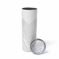 Samoan Traditional Art Tattoos Skinny Tumbler Tatau Roman Reigns White Color LT03 - Polynesian Pride